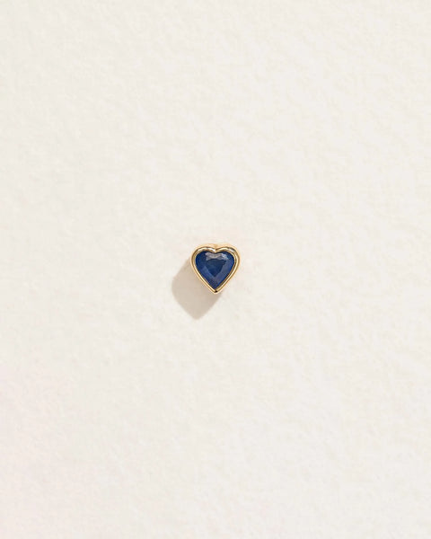 Bezel Heart Stud by Pamela Love – Piercing in #product_material# (#product_color#). 