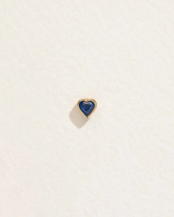 Bezel Heart Stud by Pamela Love – Piercing in #product_material# (#product_color#). 