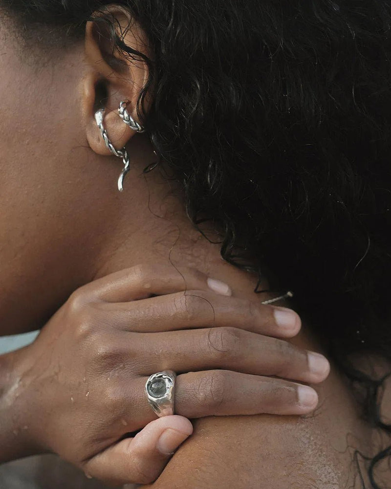 Braided Ear Cuff by Pamela Love – Earrings in #product_material# (#product_color#). 