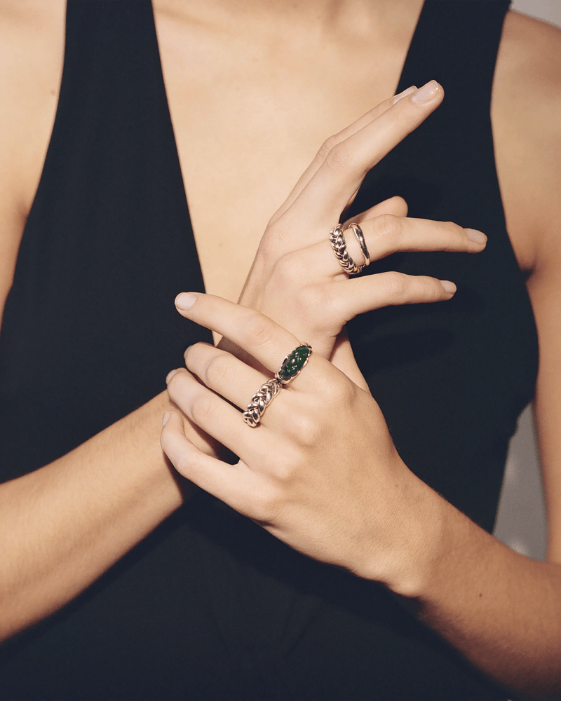 Braided Stone Ring by Pamela Love – Ring in #product_material# (#product_color#). 