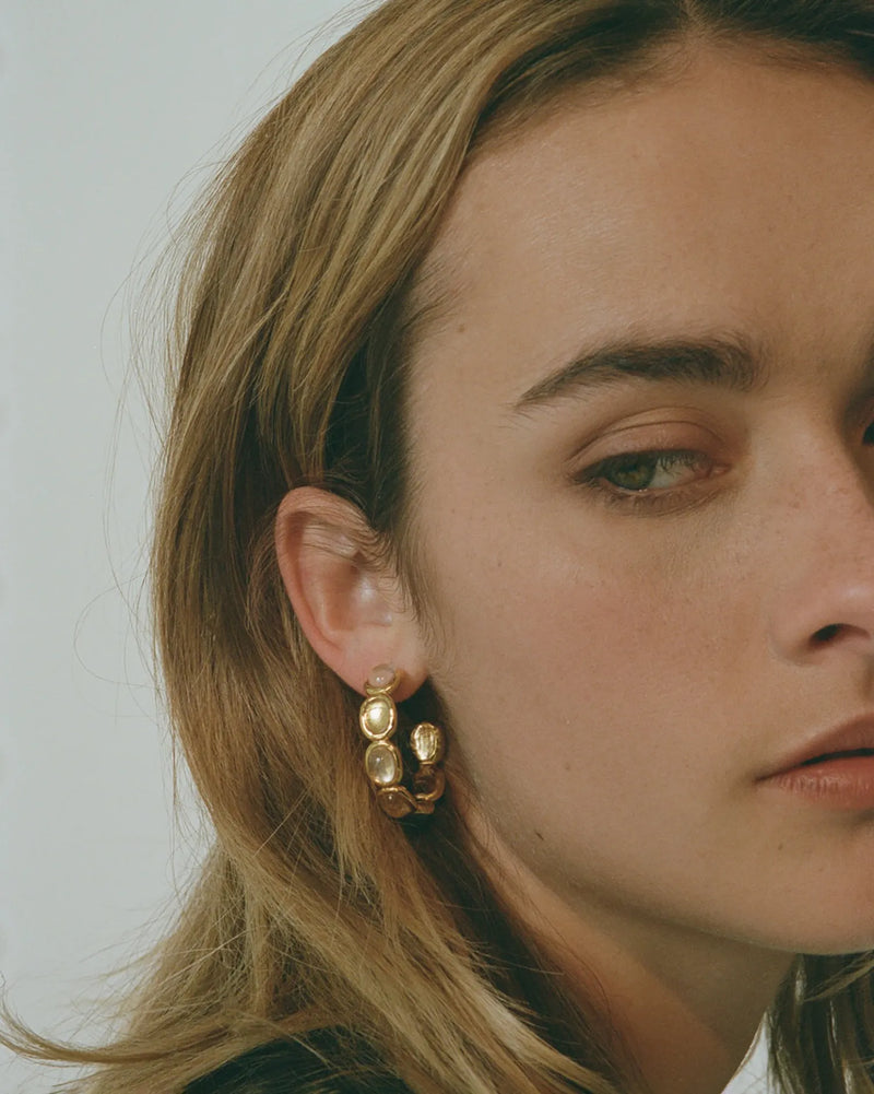 Claudia Hoops by Pamela Love – Earrings in #product_material# (#product_color#). 