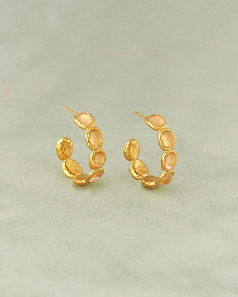 Claudia Hoops by Pamela Love – Earrings in #product_material# (#product_color#). 