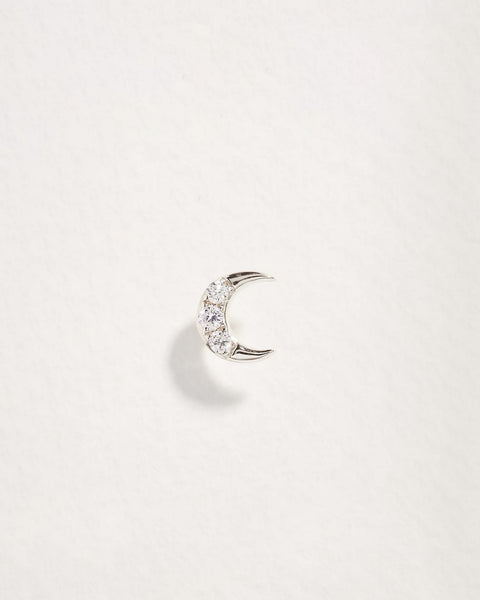 Celestial Moon Stud by Pamela Love – Piercing in #product_material# (#product_color#).