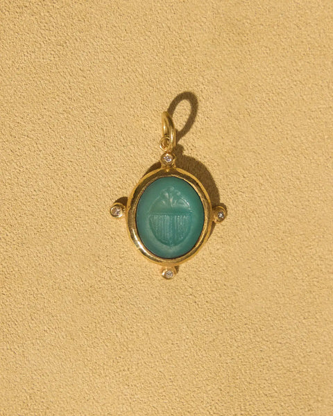 Chrysoprase Scarab by Pamela Love – Charm in #product_material# (#product_color#). 