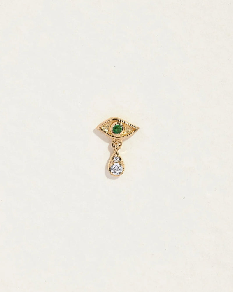 Crying Eye Stud by Pamela Love – Piercing in #product_material# (#product_color#). 