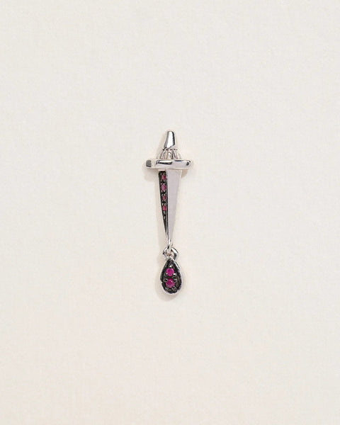 Dagger Drop Stud by Pamela Love – Piercing in #product_material# (#product_color#).  dagger-drop-stud-2