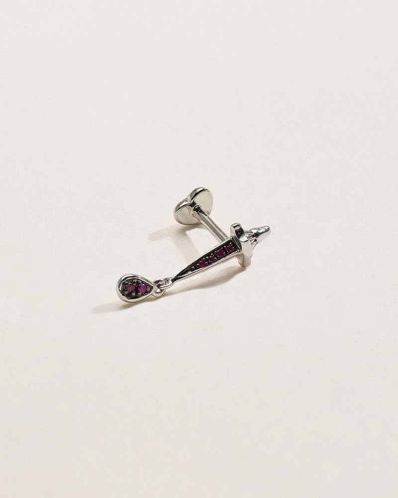 Dagger Drop Stud by Pamela Love – Piercing in #product_material# (#product_color#). 