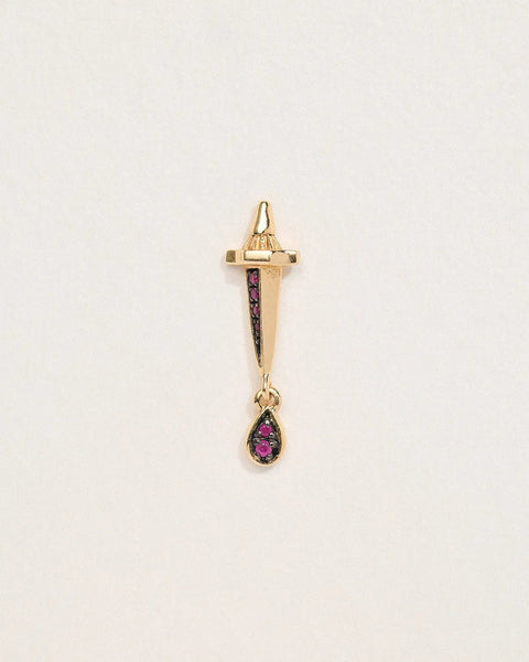 Dagger Drop Stud by Pamela Love – Piercing in #product_material# (#product_color#).  dagger-drop-stud