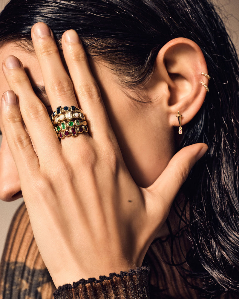 Dagger Drop Stud by Pamela Love – Piercing in #product_material# (#product_color#). 