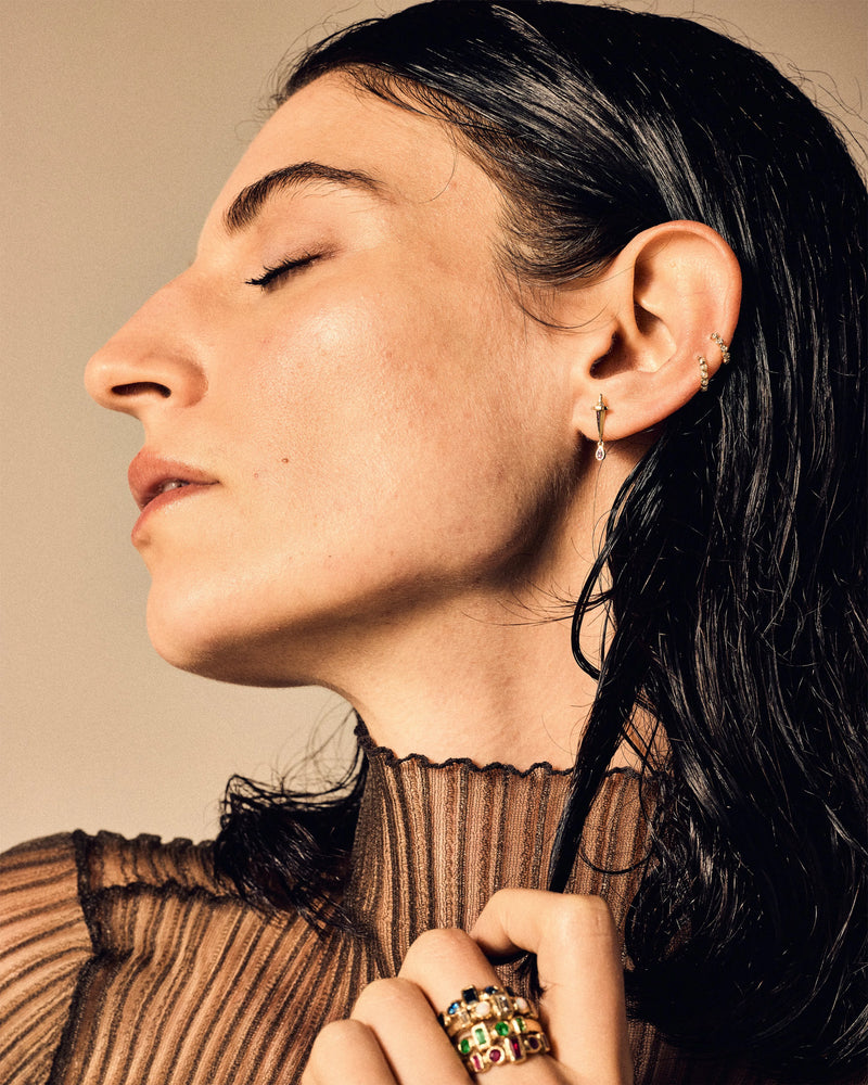 Dagger Drop Stud by Pamela Love – Piercing in #product_material# (#product_color#). 