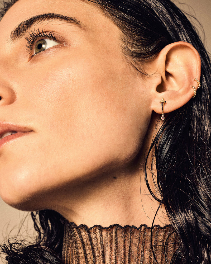 Dagger Drop Stud by Pamela Love – Piercing in #product_material# (#product_color#). 