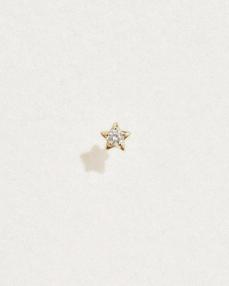 Midnight Star Stud by Pamela Love – Piercing in #product_material# (#product_color#). 