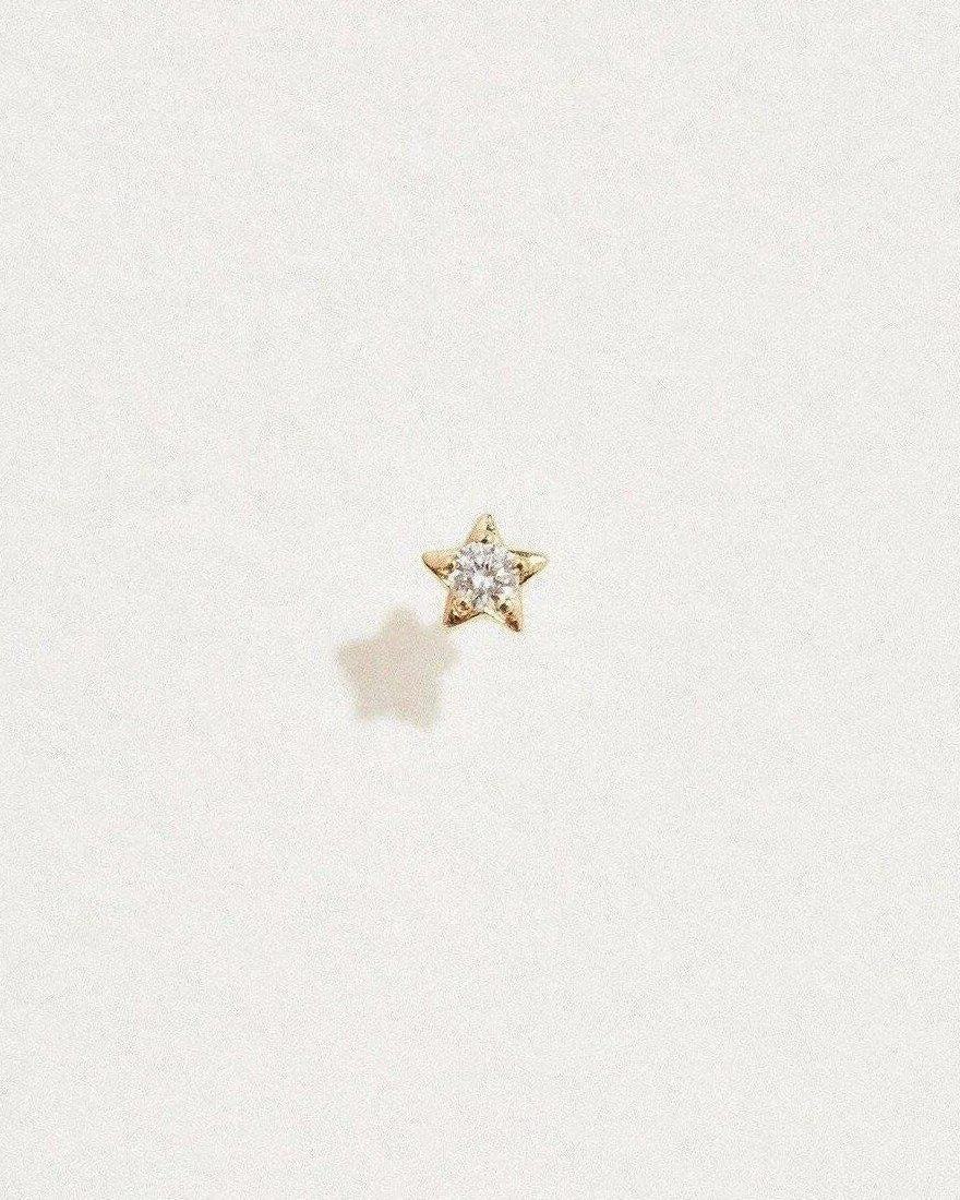 Pamela Love Midnight Star Stud -push Pin In Gold
