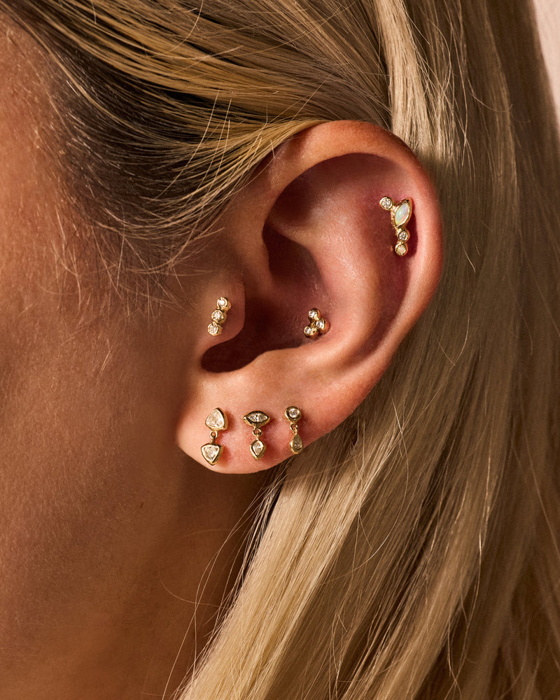 Dot Tear Stud by Pamela Love – Piercing in #product_material# (#product_color#).