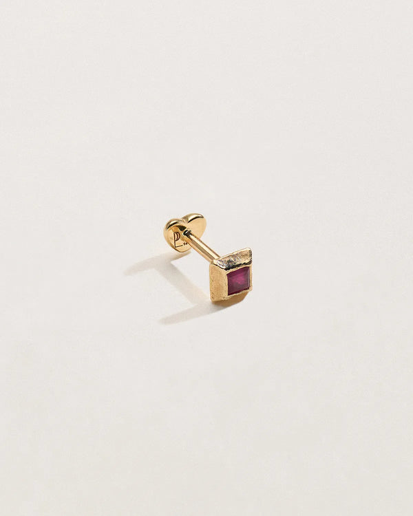 Flat Pyramid Stud by Pamela Love – Piercing in #product_material# (#product_color#). 