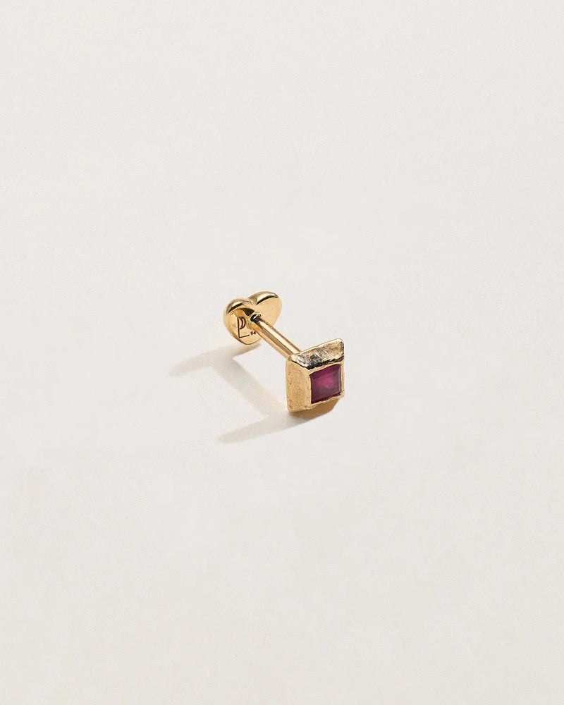 Flat Pyramid Stud by Pamela Love – Piercing in #product_material# (#product_color#). 