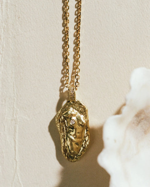 Fragment Pendant by Pamela Love – Necklaces in #product_material# (#product_color#).  fragment-pendant-gold-diamond-white