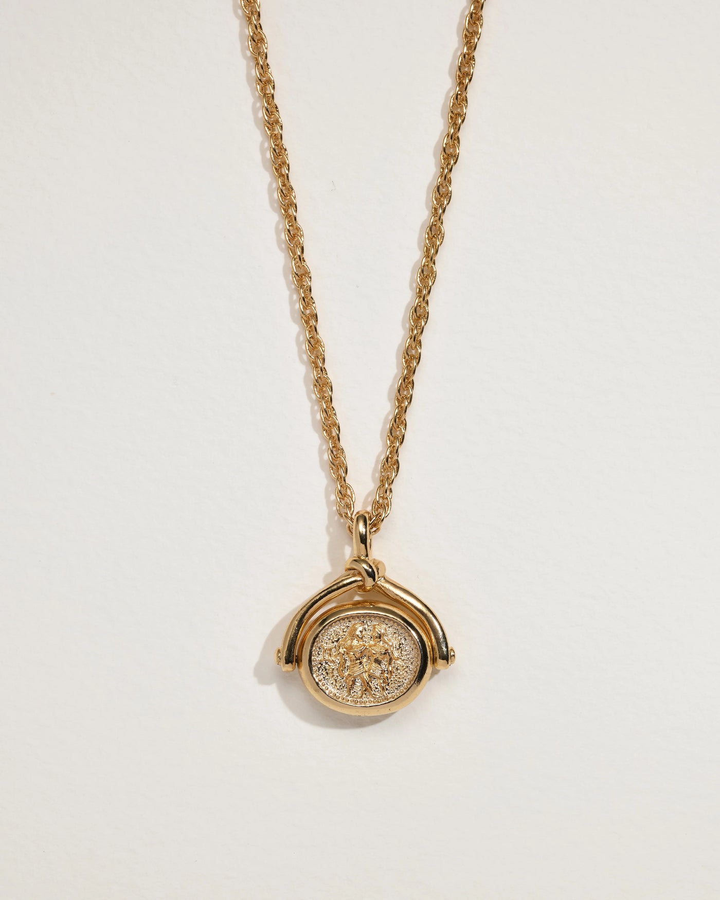 Gemini Sign Spinner Pendant Necklace - Pamela Love