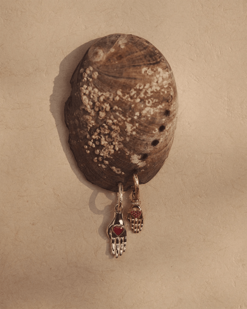 Hand Carved Huggie by Pamela Love – Piercing in #product_material# (#product_color#). 