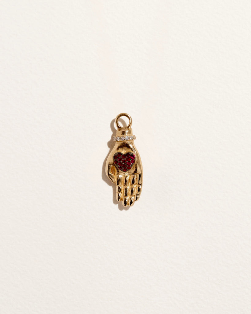Heart Hand Charm