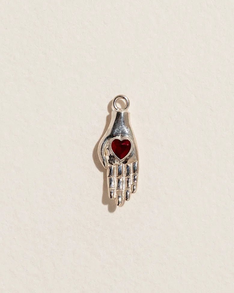 Heart in Hand Charm by Pamela Love – Charm in #product_material# (#product_color#). 