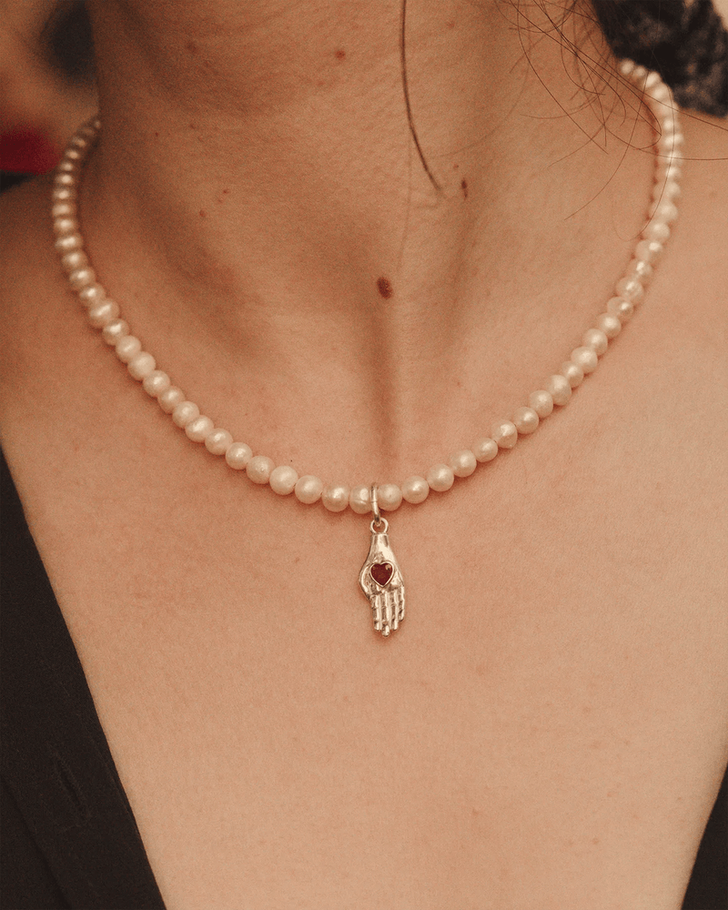 Heart in Hand Charm by Pamela Love – Charm in #product_material# (#product_color#). 