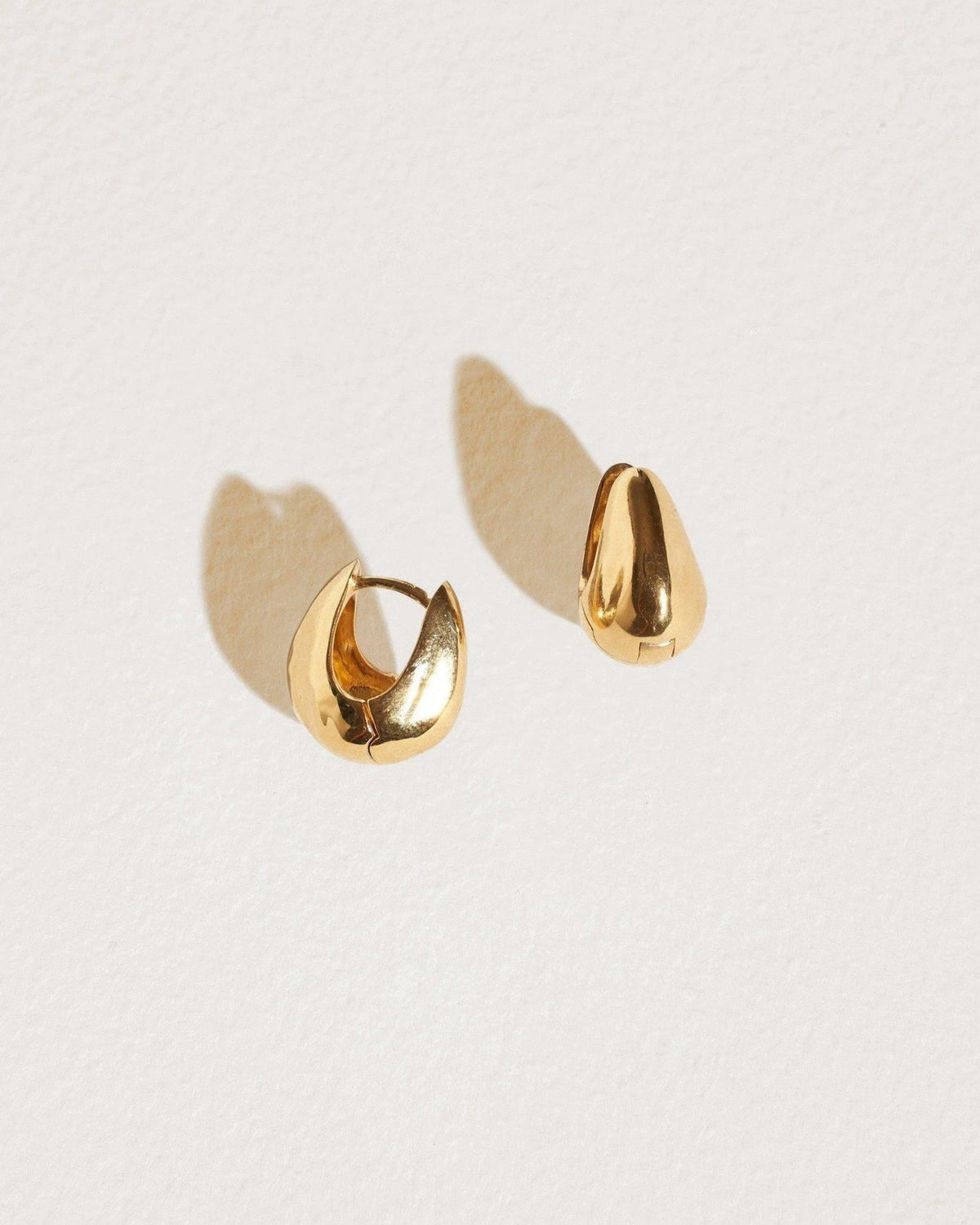 Hammered Hoops, Gold Plate Hoop Earrings - Pamela Love
