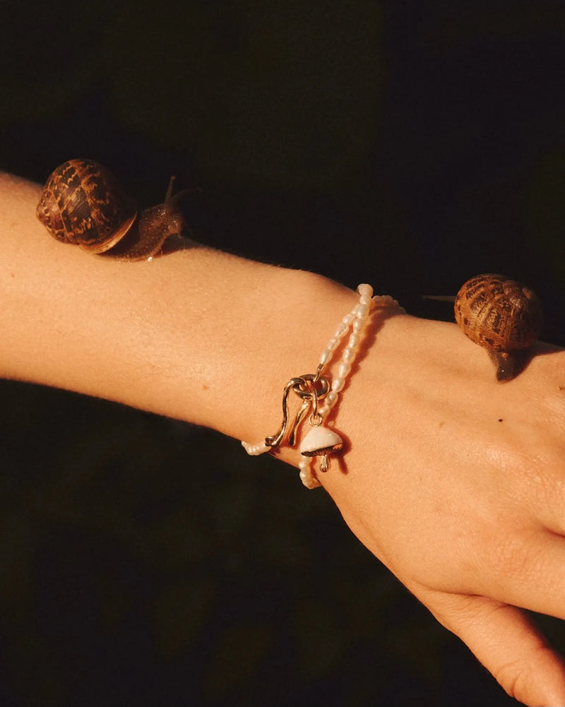 Inlay Mushroom Charm by Pamela Love – Charm in #product_material# (#product_color#). 