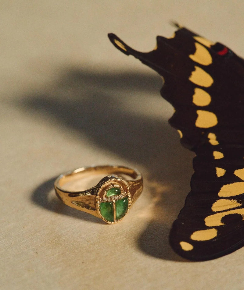 Inlay Scarab Ring by Pamela Love – Ring in #product_material# (#product_color#). 