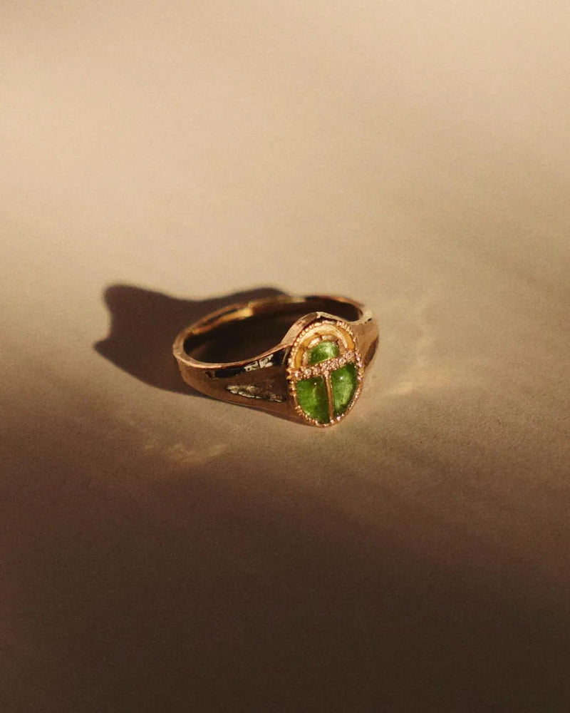 Inlay Scarab Ring by Pamela Love – Ring in #product_material# (#product_color#). 