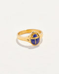 Inlay Scarab Ring