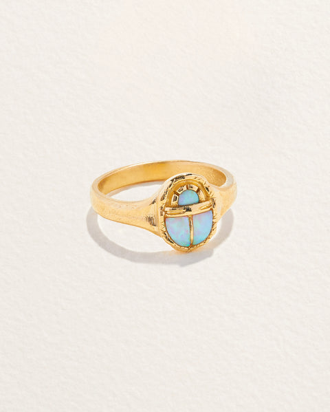 Inlay Scarab Ring by Pamela Love – Ring in #product_material# (#product_color#). 