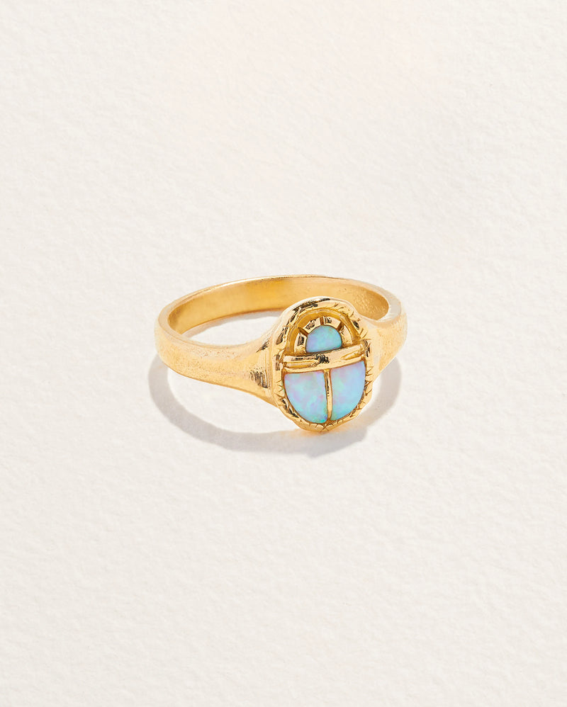 Inlay Scarab Ring by Pamela Love – Ring in #product_material# (#product_color#). 