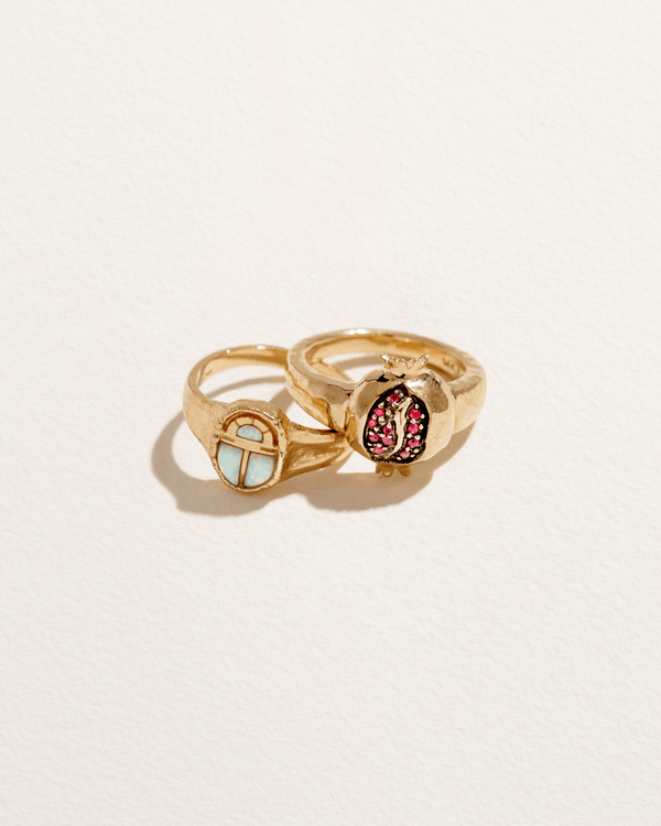Inlay Scarab Ring by Pamela Love – Ring in #product_material# (#product_color#).
