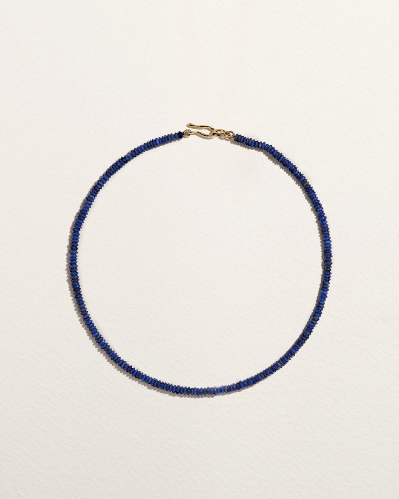 Lapis Rondelle Chain by Pamela Love – Necklaces in #product_material# (#product_color#). 