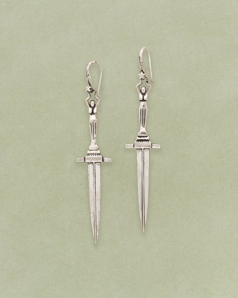Large Dagger Earrings by Pamela Love – Earrings in #product_material# (#product_color#). 