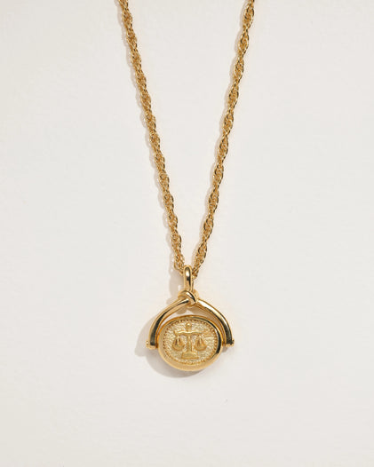 pamela love ネックレス Libra Sign Spinner Pendant Necklace - Pamela Love
