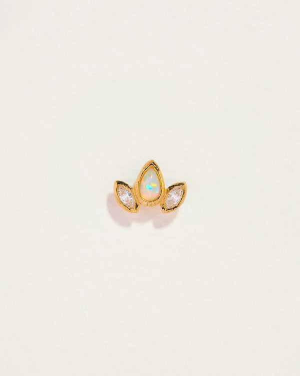 Marquise Pear Stud by Pamela Love – Piercing in #product_material# (#product_color#). 
