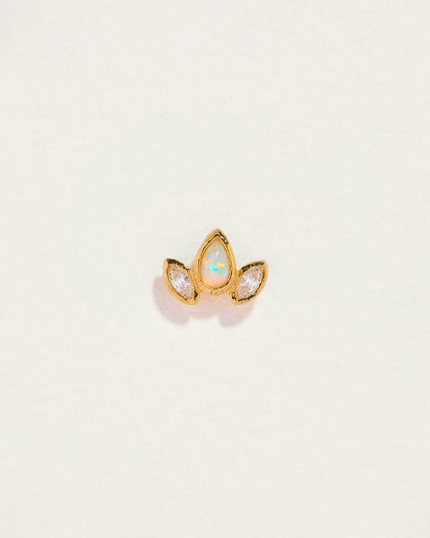Marquise Pear Stud by Pamela Love – Piercing in #product_material# (#product_color#).  marquise-pear-stud