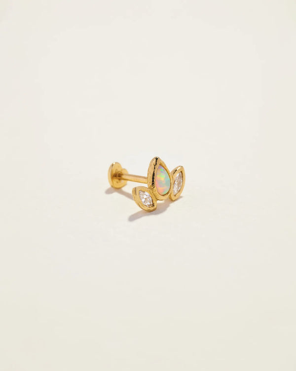 Marquise Pear Stud by Pamela Love – Piercing in #product_material# (#product_color#). 