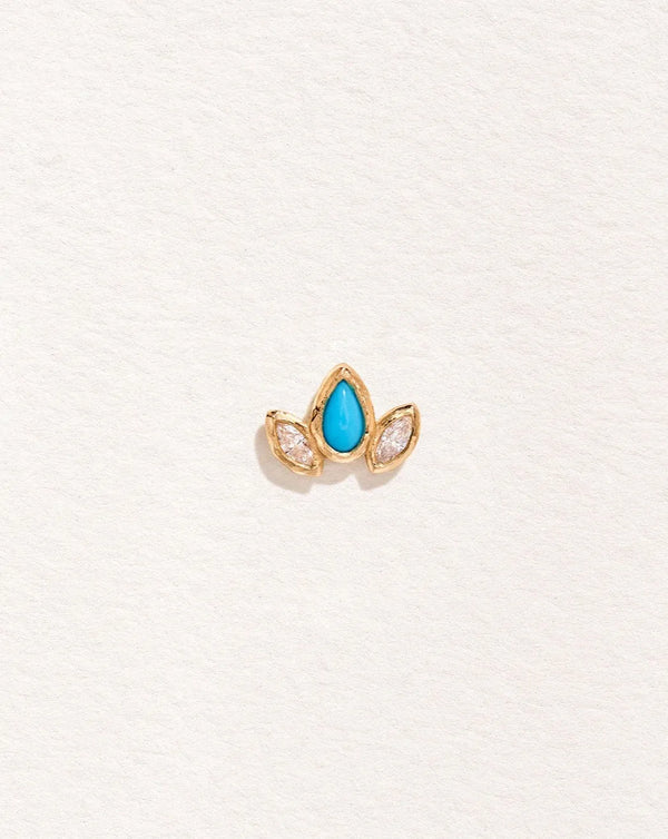 Marquise Pear Stud by Pamela Love – Piercing in #product_material# (#product_color#). 