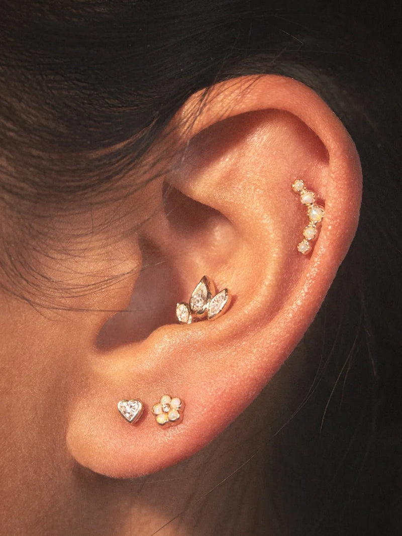 Marquise Pear Stud by Pamela Love – Piercing in #product_material# (#product_color#). 