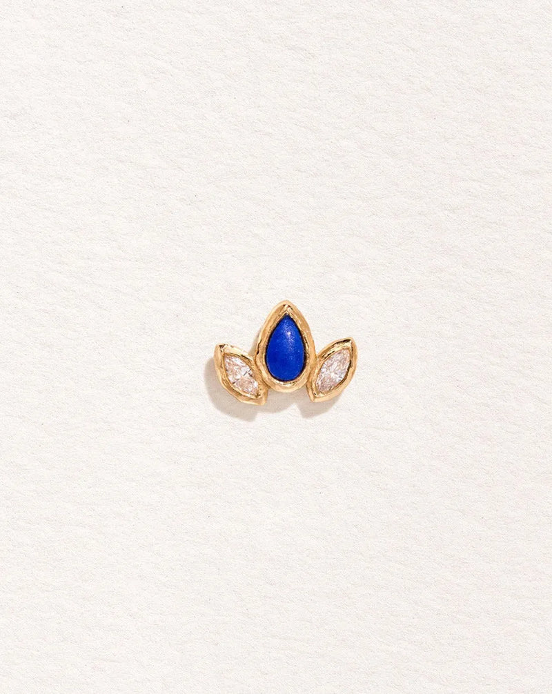 Marquise Pear Stud by Pamela Love – Piercing in #product_material# (#product_color#). 