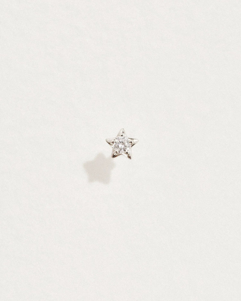 Midnight Star Stud by Pamela Love – Piercing in #product_material# (#product_color#). 
