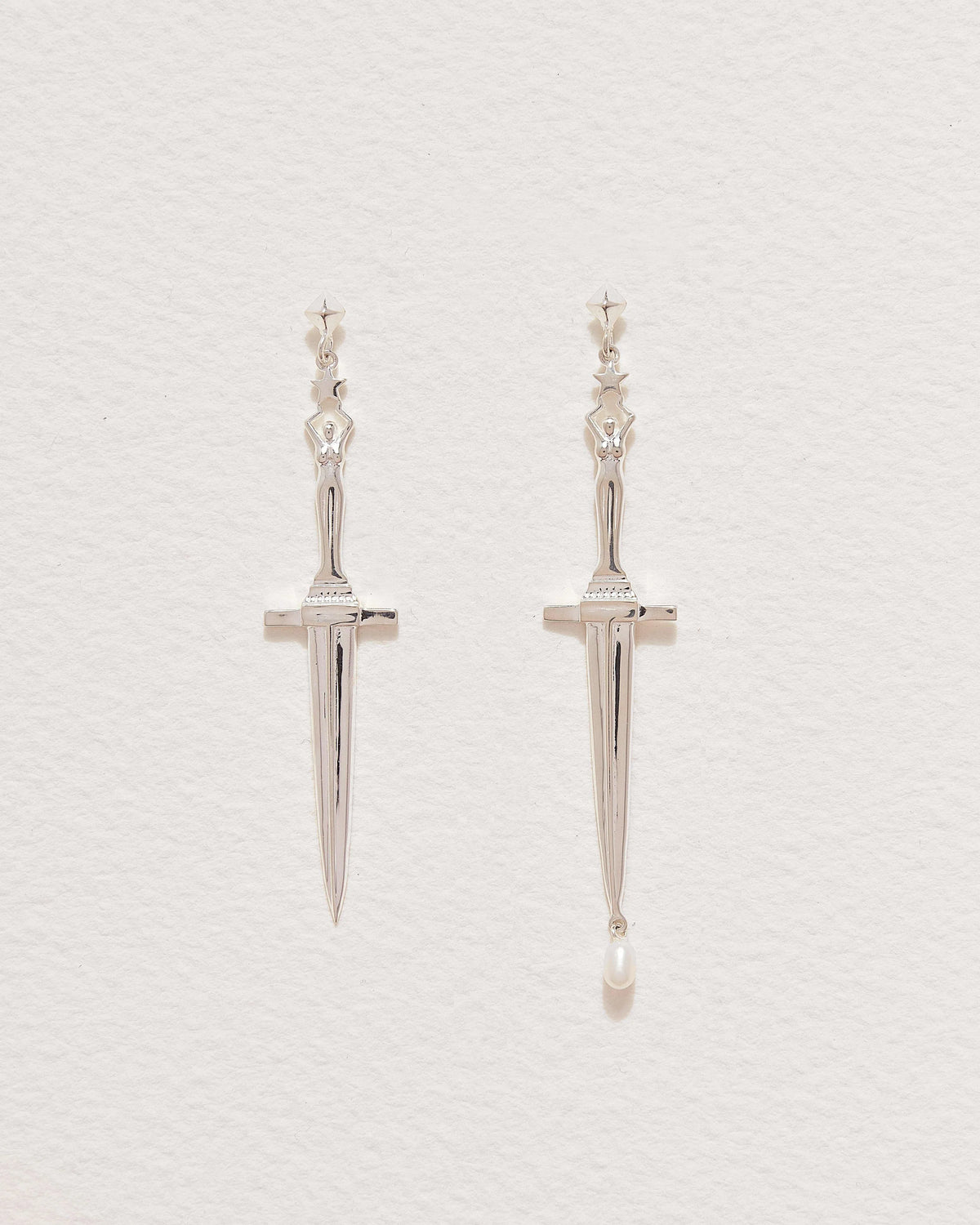 Dagger Earrings - Silver Dagger Earrings - Pamela Love