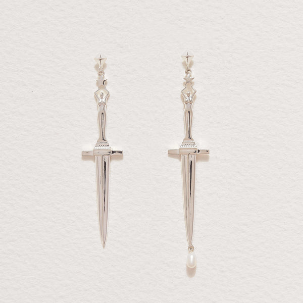 Dagger Earrings - Silver Dagger Earrings - Pamela Love