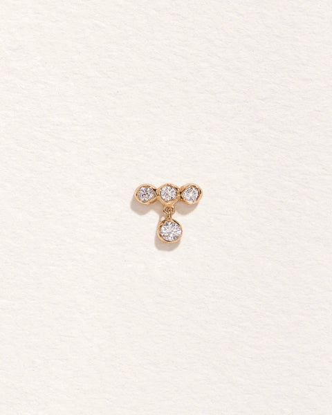 Molten Bar Drop Stud by Pamela Love – Piercing in #product_material# (#product_color#). 