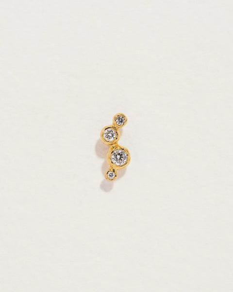 Molten Climber Stud by Pamela Love – Piercing in #product_material# (#product_color#).  molten-climber-stud-diamond
