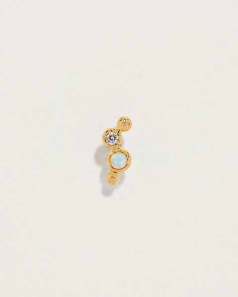 Molten Climber Stud by Pamela Love – Piercing in #product_material# (#product_color#).  molten-climber-stud-opal