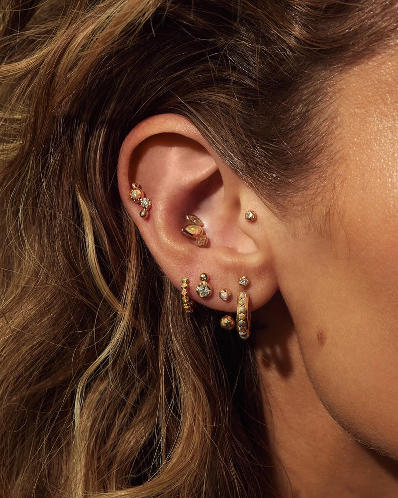 Molten Climber Stud by Pamela Love – Piercing in #product_material# (#product_color#). 